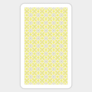 Geometric Euphoria Yellow Pattern Magnet